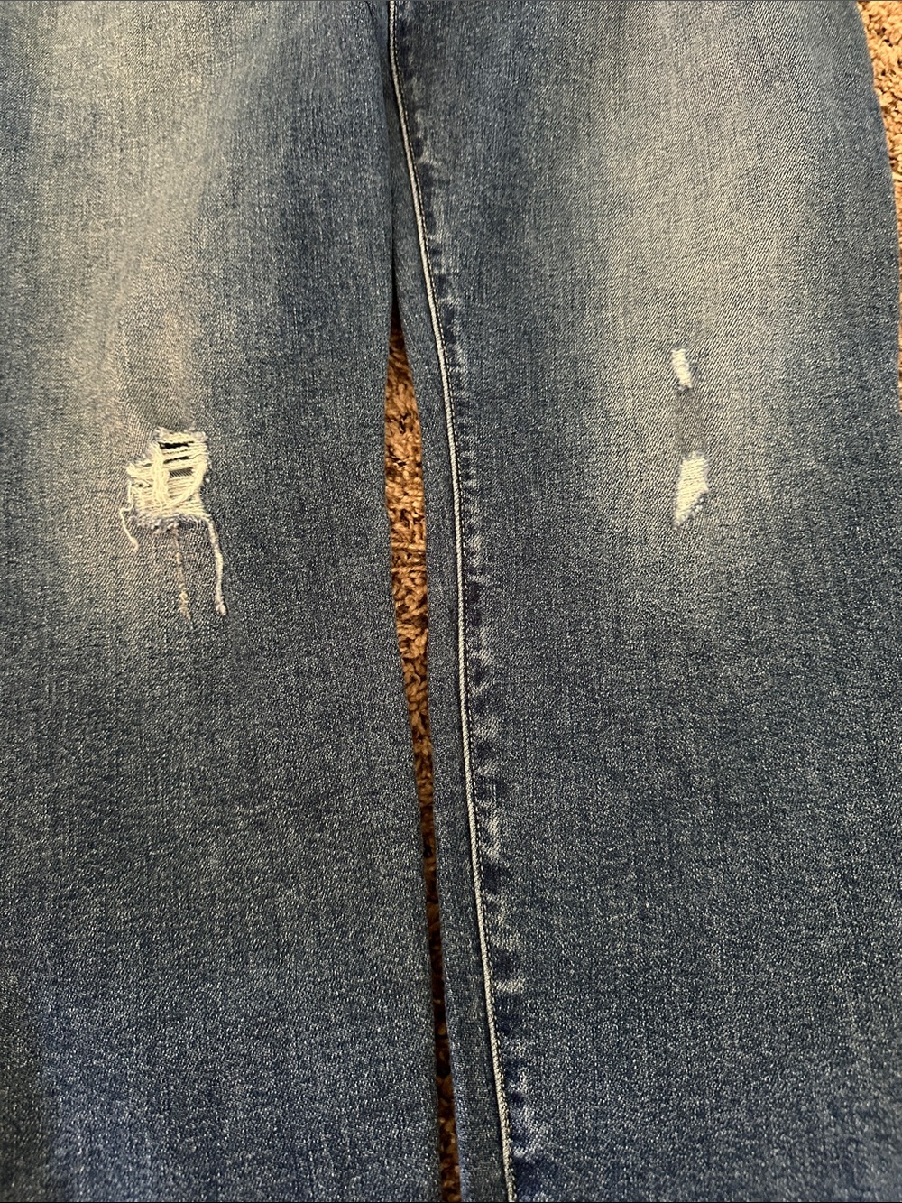 Lucky Brand Women's AVA Mid Rise Skinny Distressed Dark Blue Jeans - Picture 5 of 5